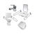 Combo Baño De Discapacitado Cordenons + Griferia + Barrales