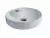 Pileta redonda baño de apoyar 42 cm porcelana blanca Ideal