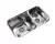 Bacha cocina doble pileta R63/15 Johnson 63x37x15 cm