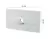 Tapa Ideal 4180 Boton Descarga Deposito Pared Inodoro Agujero 2.5 cm - comprar online