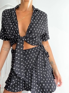 MINI VOLADO FIBRANA ESTAMPADA - tienda online