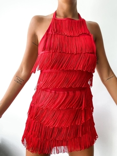 Imagen de VESTIDO MINI FLECOS