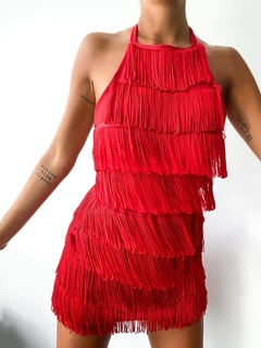 VESTIDO MINI FLECOS - tienda online