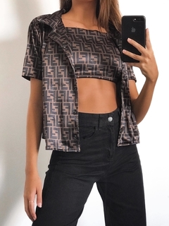CAMISA BROCHES M/C FENDI