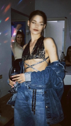 TOP MAD TIRAS LARGAS SEDA FRIA FENDI