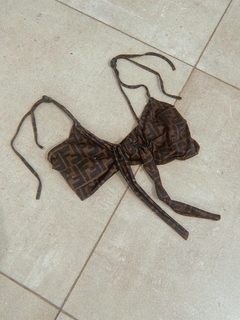 TOP MOÑO FENDI - Flor Gagliani Mayorista