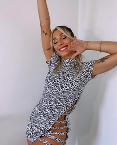 VESTIDO TIRAS REGULABLES CEBRA - comprar online