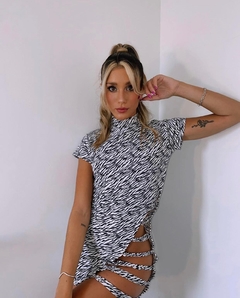 VESTIDO TIRAS REGULABLES CEBRA