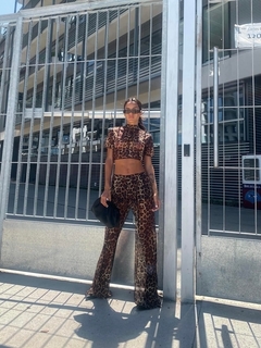 PANTALON COSTURAS TUL ANIMAL PRINT en internet