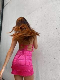 VESTIDO MINI FLECOS