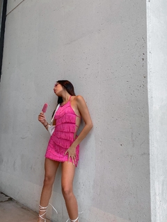 VESTIDO MINI FLECOS - comprar online