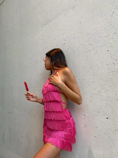 VESTIDO MINI FLECOS en internet