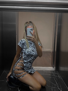 VESTIDO TIRAS REGULABLES CEBRA