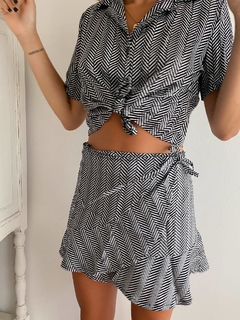 CAMISA GINGER BOTONES M/C RAYADA - comprar online