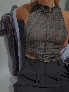 MUSCULOSA POLERA COSTURAS FENDI
