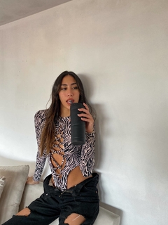 BODY GALA M/L SEDA FRIA AFERLPADA CEBRA