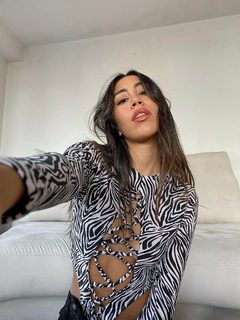 BODY GALA M/L SEDA FRIA AFERLPADA CEBRA en internet