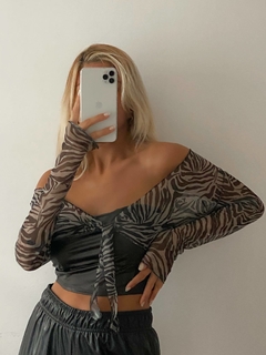 TOP IBIZA TUL CEBRA - comprar online