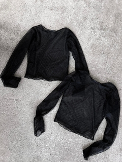 TOP JIMENA M/L TUL LUNARES - comprar online