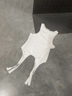 MUSCULOSA TIRADORES MICROFIBRA - Flor Gagliani Mayorista
