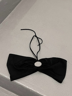 TOP FRUNCE ELASTICO ARGOLLA MICROFIBRA - comprar online