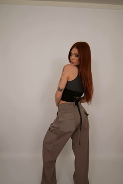PANTALON STREET GABARDINA METALIZADA en internet