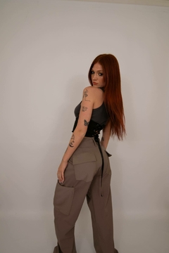 PANTALON STREET GABARDINA METALIZADA