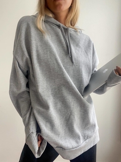 BUZO OVERSIZE CAPUCHA LISO - comprar online