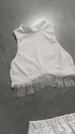 TOP FORMA POLERA STRASS - tienda online