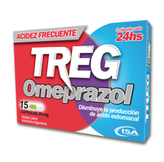 Treg Omeprazol 20 mg - 15 cápsulas