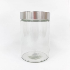 Frasco vidrio tapa acero - comprar online