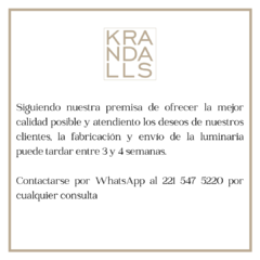 Lámpara Macramé rombos - comprar online