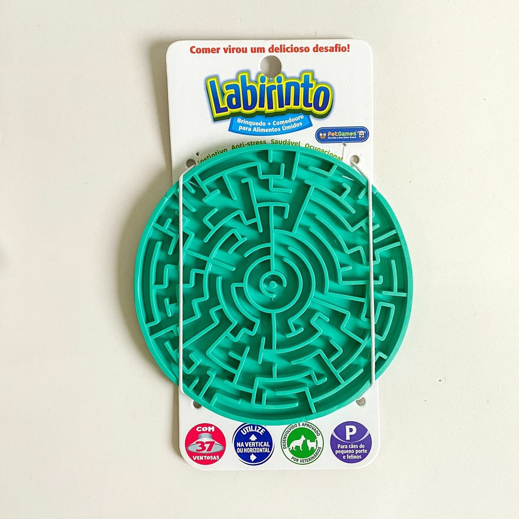 Brinquedo Pet Games Labirinto Verde Água Tamanho P