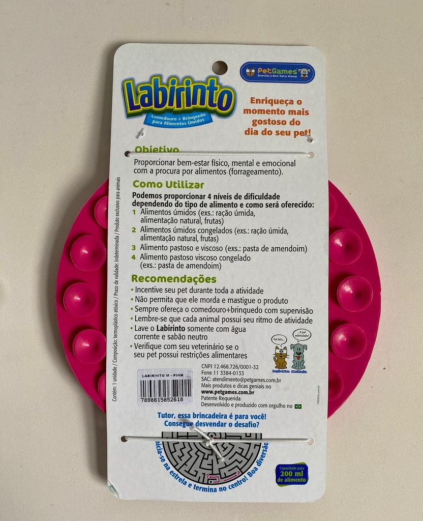 Tapete de Lamber Labirinto anti-estresse para cães e gatos - M, Verde