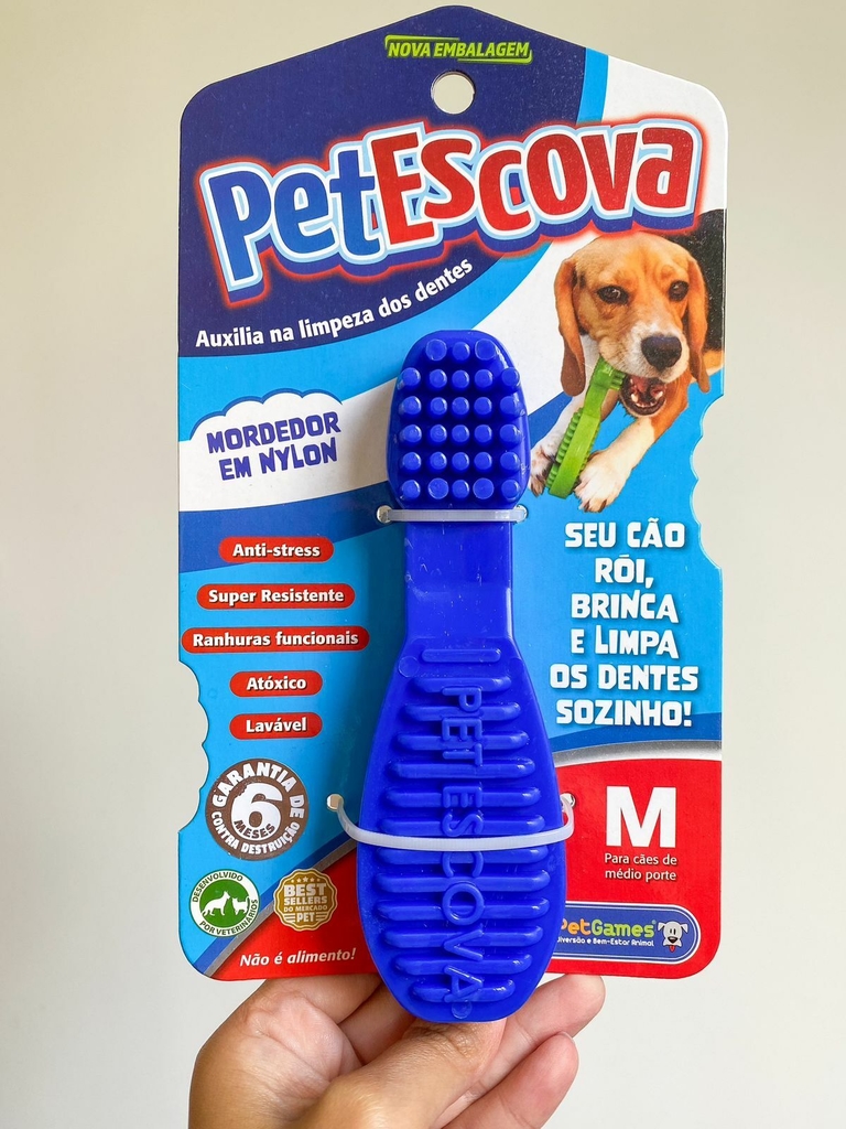 Brinquedo mordedor de nylon, Pet Escova da Pet Games.