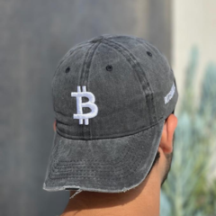 GORRA BITCOIN VINTAGE BLANCA - tienda online