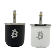 MATE BITCOIN NEGRO + MATE BITCOIN BLANCO