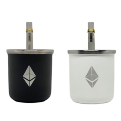 MATE ETHEREUM BLANCO + MATE ETHEREUM NEGRO