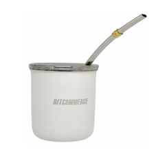 Imagen de MATE BITCOIN NEGRO + MATE BITCOIN BLANCO