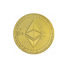 MONEDA ETHEREUM DORADA