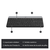 Kit Teclado e Mouse S/Fio Logitech MK470 Grafite na internet