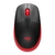 Mouse Óptico Wireless M190 Preto/Vermelho Logitech