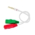 Adaptador P3 Macho X P2 Fone com Microfone