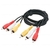 Cabo de Áudio e Vídeo 3 RCA X 3RCA 1.5M