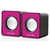 Caixa De Som 2.0 3W Rms Rosa Usb Sp198 Multilaser