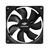 Cooler Fan para Gabinete 120x120x25 Preto F7-100BK C3Tech