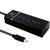 Hub Usb 4 Portas Usb 3.0 Conector Tipo C 3.1 Hu-C300Bk Preto C3 Tech