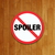 Placa Decorativa Proibido Spoiler