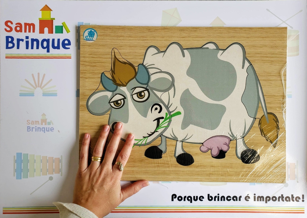 Quebra-Cabeça Vaca - Comprar em Estimula Kids