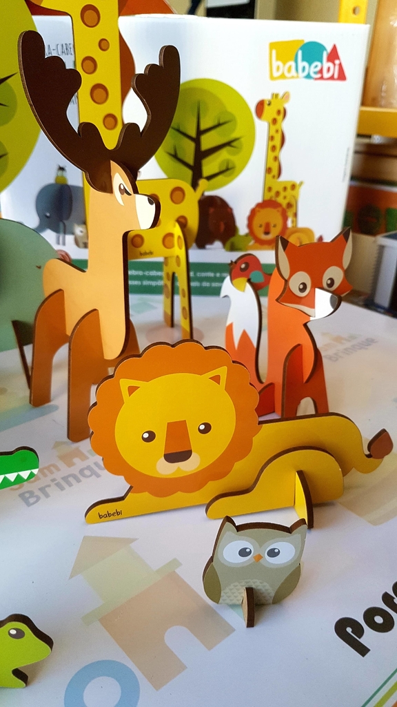 Quebra-Cabeça 3D Animais da Savana - Estimula Kids